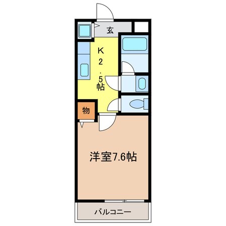 リヴェール東野の物件間取画像